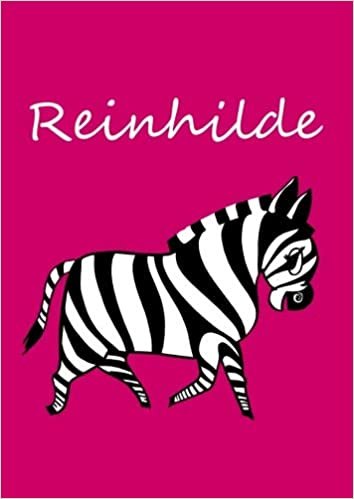 okumak Reinhilde: individualisiertes Malbuch / Notizbuch / Tagebuch - Zebra - A4 - blanko
