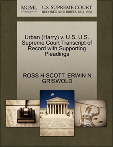 okumak Urban (Harry) v. U.S. U.S. Supreme Court Transcript of Record with Supporting Pleadings