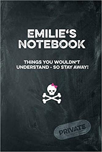 okumak Emilie&#39;s Notebook Things You Wouldn&#39;t Understand So Stay Away! Private: Lined Journal / Diary with funny cover 6x9 108 pages