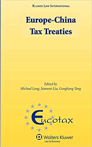 أوروبا الصين فرض ضريبة treaties (سلسلة eucotax على اثنين من المقاسات الأوروبية taxation)