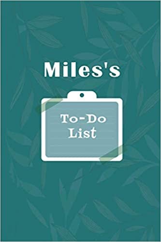 okumak Miles&#39;s To˗Do list: Checklist Notebook | Daily Planner Undated Time Management Notebook