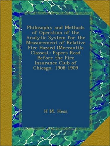 okumak Philosophy and Methods of Operation of the Analytic System for the Measurement of Relative Fire Hazard (Mercantile Classes).: Papers Read Before the Fire Insurance Club of Chicago, 1908-1909
