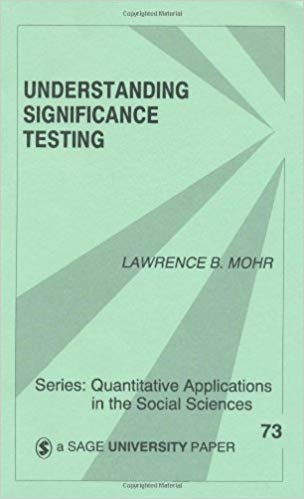 okumak MOHR: UNDERSTANDING SIGNIFICANCE TESTING (P) (Quantitative Applications in the Social Sciences)
