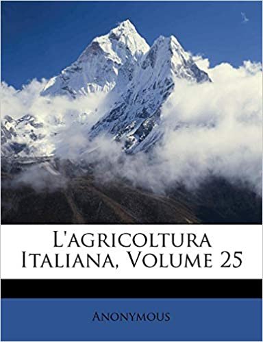 okumak L&#39;Agricoltura Italiana, Volume 25