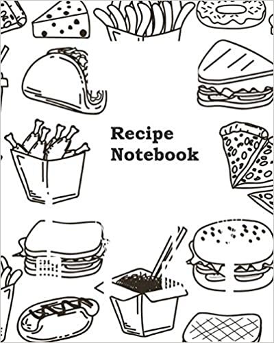 okumak Recipe Notebook: Classic Recipe Book Planner Journal Notebook Organizer Gift | Favorite Family Dessert Serving Ingredients Preparation Bake Time ... Kitchen Notes Ideas | 8x10 120 White Pages