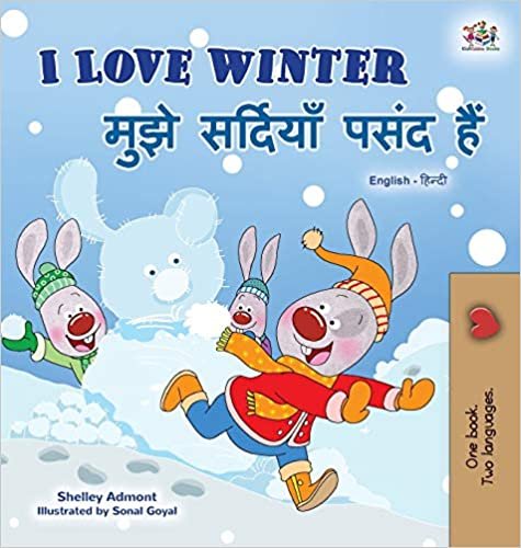 okumak I Love Winter (English Hindi Bilingual Book for Kids) (English Hindi Bilingual Collection)