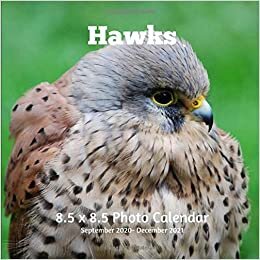 okumak Hawks 8.5 X 8.5 Calendar September 2020 -December 2021: Monthly Calendar with U.S./UK/ Canadian/Christian/Jewish/Muslim Holidays-Bird Animal Nature