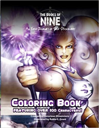 okumak The Books of Nine Coloring Book: An Epic Journey of Self Discovery