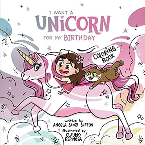 okumak I Want a Unicorn for my Birthday-Coloring Book