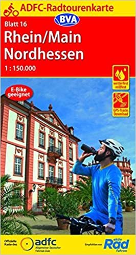 okumak ADFC-Radtourenkarte 16 Rhein/Main Nordhessen 1:150.000, reiß- und wetterfest, GPS-Tracks Download