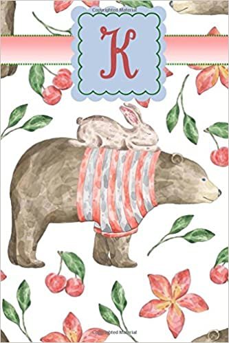okumak Initial K: Monogrammed Journal with Whimsical Watercolor Animal Cover: Small Monogram Notebook with 100+ Lined Pages: Lovely Gift for Women &amp; Girls!: Volume 6 (Monogrammed Initial Journals)