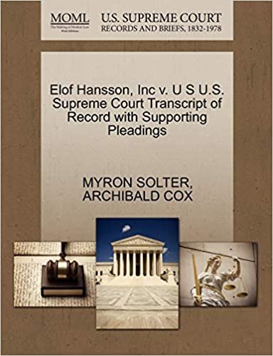 okumak Elof Hansson, Inc v. U S U.S. Supreme Court Transcript of Record with Supporting Pleadings