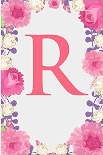 okumak R: Letter R Monogram Initials Pink Rose Floral Notebook &amp; Journal