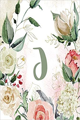 okumak Planner Undated 6&quot;x9” – Green Cream  Floral Design - Initial J: Non-dated Weekly and Monthly Day Planner, Calendar, Organizer for Women, Teens – ... Design 6”x9” Undated Planner Alphabet Series)