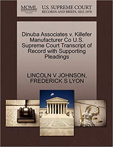 okumak Dinuba Associates v. Killefer Manufacturer Co U.S. Supreme Court Transcript of Record with Supporting Pleadings