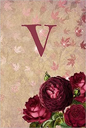 okumak V: Initial roses floral line notebook jotter