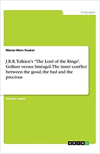 okumak J.R.R. Tolkien&#39;s &quot;The Lord of the Rings&quot;. Gollum versus Sméagol. The inner conflict between the good, the bad and the precious