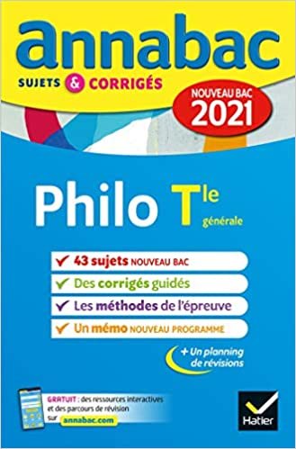 okumak Annales du bac Annabac 2021 Philosophie Tle générale: sujets &amp; corrigés nouveau bac (Annabac (4))