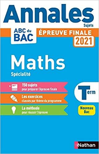 okumak Annales BAC 2021 Maths Term - Non Corrigé (ANNALES ABC BAC NC)