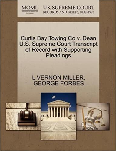 okumak Curtis Bay Towing Co v. Dean U.S. Supreme Court Transcript of Record with Supporting Pleadings