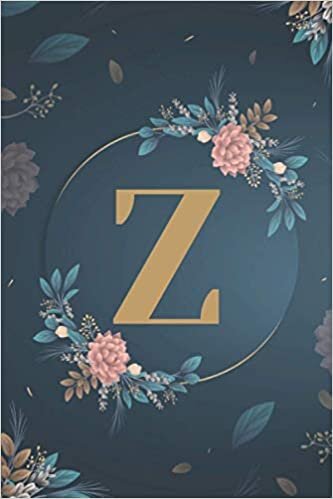 okumak Z: Monogram Initial Notebook Letter Z | College Ruled Notebook | 6&quot; x 9&quot; - 150 pages - Lined Journal | Quote On The Back Cover floor lamp, wall decor, Floral