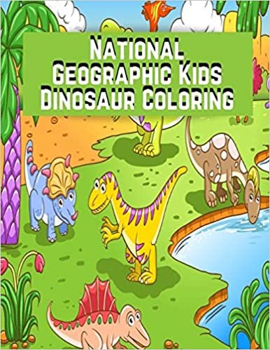 okumak National Geographic Kids Dinosaur Coloring: Dinosaur Coloring Activity Book for Kids, A Fun Educational Workbook Complete with Coloring Pages, Word ... Dot, Spot the Difference, Mazes and   More!