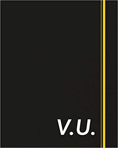 okumak V.U.: Classic Monogram Lined Notebook Personalized With Two Initials - Matte Softcover Professional Style Paperback Journal Perfect Gift for Men and Women
