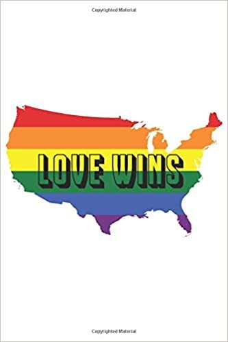 okumak Love Wins: Rainbow Queer America Pride LGBT Aesthetic Art Lined Notebook Journal College Planner Diary Organiser Tracker Awesome Cute Birthday Gift ... L LGBTQ Transgender Blue Love Wins