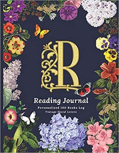 okumak R: Reading Journal: Personalized 100 Books Log: The Personalized Initial Monogram Alphabet Letter “R”, 8.5” x 11”, Reading Journal and Logbook for ... Great Gift for Book lovers and Adults)
