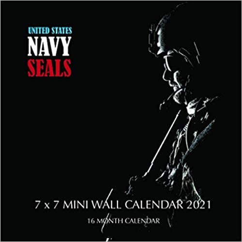 okumak United States Navy Seals 7 x 7 Mini Wall Calendar 2021: 16 Month Calendar