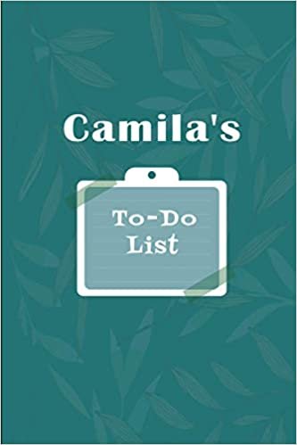 okumak Camila&#39;s To˗Do list: Checklist Notebook | Daily Planner Undated Time Management Notebook