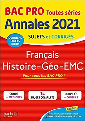 okumak Annales Bac 2021 Hist-Geo Français Bac Pro (Annales du Bac)