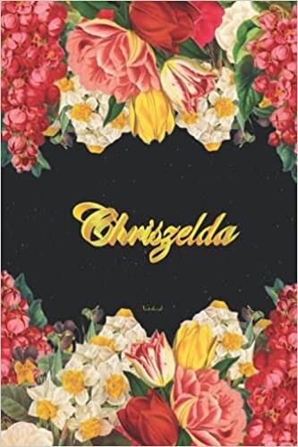 okumak Chriszelda Notebook: Lined Notebook / Journal with Personalized Name, &amp; Monogram initial C on the Back Cover, Floral Cover, Gift for Girls &amp; Women
