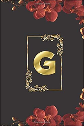 okumak G: cute initial monogram letter G college ruled notebook/ Gift for girls, boys, women, men with initial letter G/100 blank lined pages 6*9 size ... and diary for writing and notes taking.