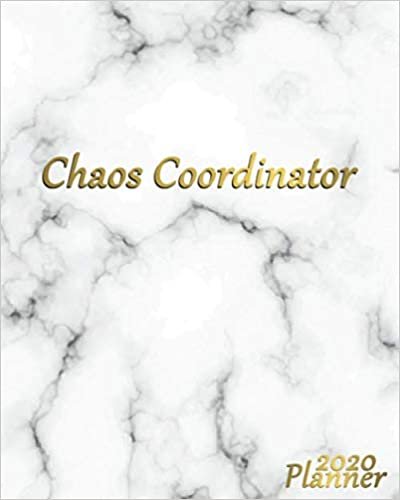 okumak Chaos Coordinator 2020 Planner: Pretty Marble &amp; Gold Weekly Motivational Organizer and Schedule Agenda with Notes, Useful Contacts, Inspirational Quotes, U.S. Holidays, Vision Boards and To-Do’s
