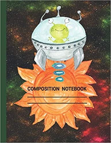 okumak Composition Notebook: Back to school Galaxy themed Cute college Ruled Paper Notebook Journal for kids girls s Students for Home School College for Writing Notes