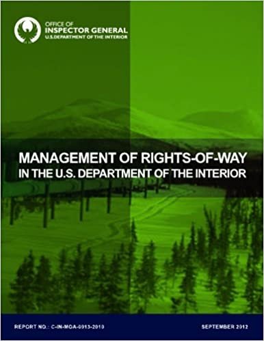 okumak Management of Rights-of-Way in the U.S. Department of the Interior