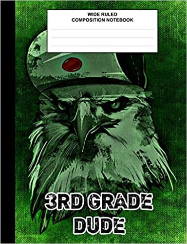 okumak 3rd Grade Dude: Composition Book / Notebook, Wide Ruled Paper, Cool Owl Animal Notebook for kids, students, subject daily journal for school, creative writing homework journal, 100 pages