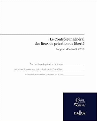 okumak Rapport d&#39;activité 2019 du contrôleur général des lieux de privation (Hors collection Dalloz)
