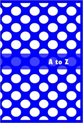 okumak Blue A to Z Index Book: Polka Dot Alphabetical Notebook