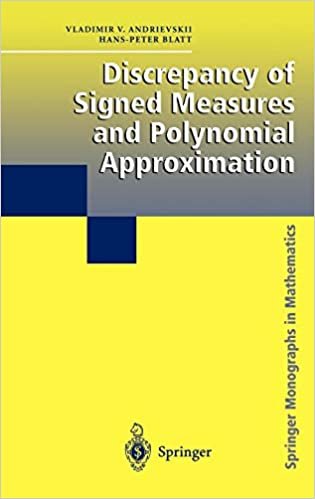 okumak DISCREPANCY OF SIGNED MEASURES AND POLYNOMIAL APPROXIMATION
