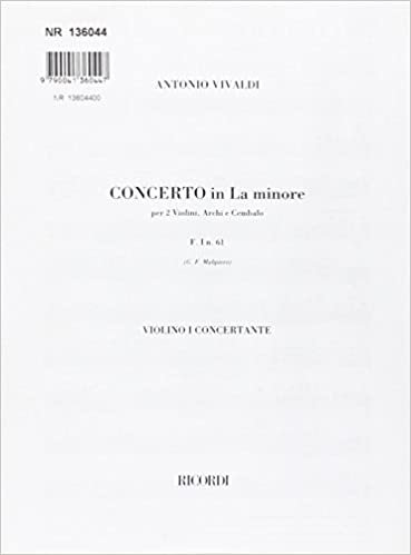 okumak Concerti Per Vl. Archi E B.C.: Per 2 Vl In La Min