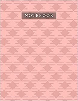 okumak Notebook Salmon Color Cross Line Baby Elephant Pattern Background Cover: Bill, A4, Planner, 110 Pages, 8.5 x 11 inch, 21.59 x 27.94 cm, Organizer, Daily, Journal, Life