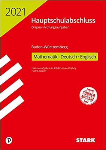 okumak STARK Original-Prüfungen Hauptschulabschluss 2021 - Mathematik, Deutsch, Englisch 9. Klasse - BaWü