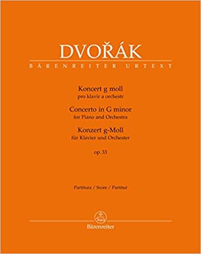 okumak Konzert für Klavier und Orchester g-Moll op. 33 B 63. Partitur, Urtextausgabe. BÄRENREITER URTEXT