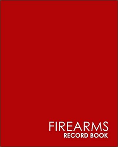 okumak Firearms Record Book: ATF Bound Book, Gun Inventory, FFL A&amp;D Book, Firearms Record Book, Minimalist Red Cover: Volume 22