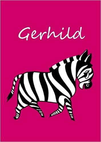 okumak Gerhild: individualisiertes Malbuch / Notizbuch / Tagebuch - Zebra - A4 - blanko