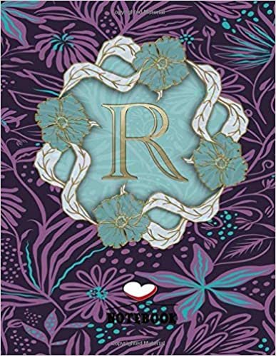 okumak R: Monogram Initial R journal, Wide Ruled Composition Notebook for Women: R: Personalized Initial Wide Ruled Lined Journal ( 8.5&quot; x 11” - 110 Pages ) ... Girls ,Funny R: Notebook ,Gift for R: Lovers