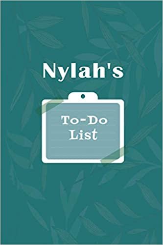okumak Nylah&#39;s To˗Do list: Checklist Notebook | Daily Planner Undated Time Management Notebook