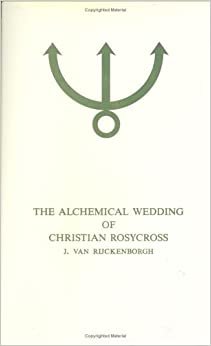 The alchemical حفلات الزفاف من مطبوع عليه نمط مسيحي rosycross ، قطعة واحدة
